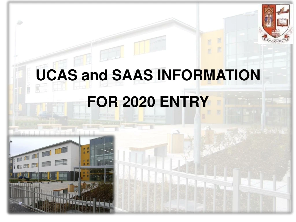 ucas and saas information for 2020 entry