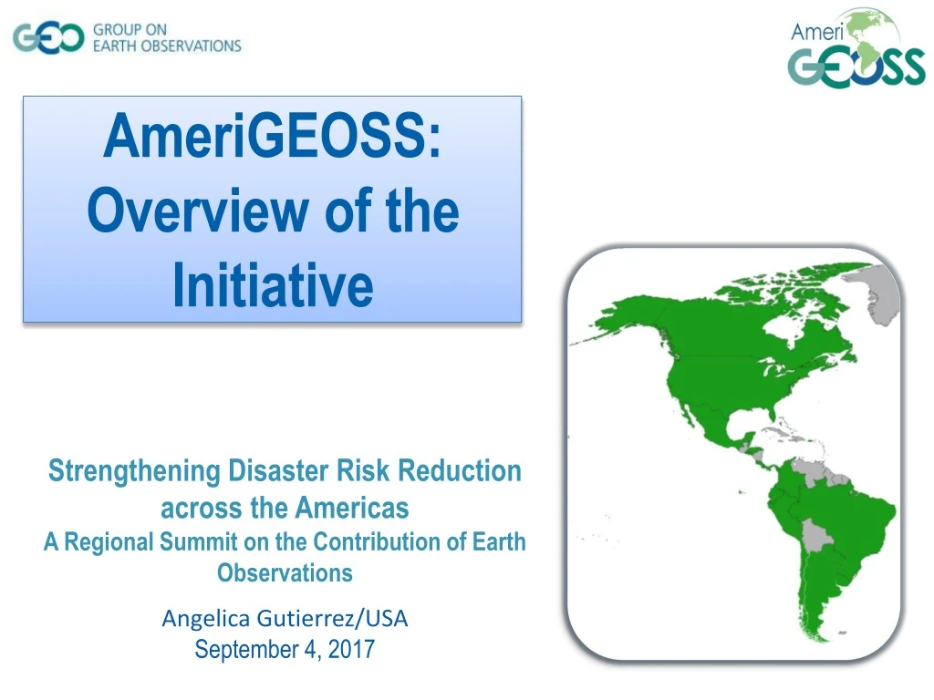 ame r i g e o ss overview of the initiative