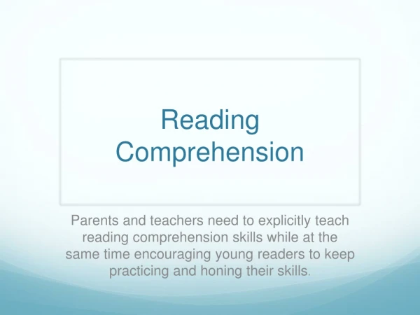 Reading Comprehension