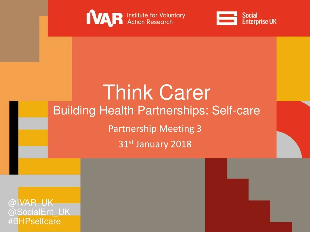 think carer building health partnerships self care