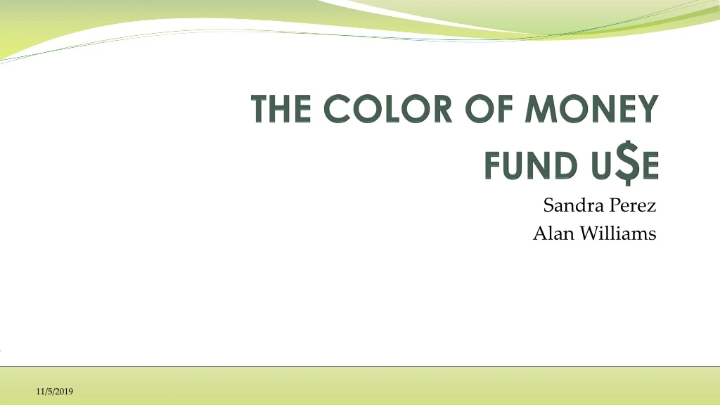 the color of money fund u e