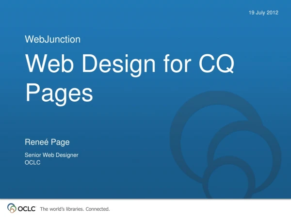 Web Design for CQ Pages