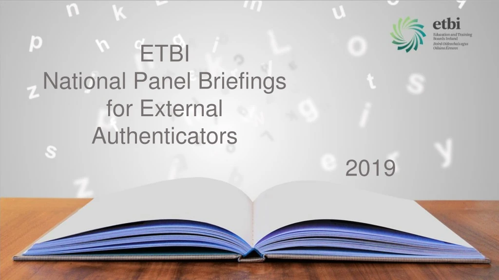 etbi national panel briefings for external