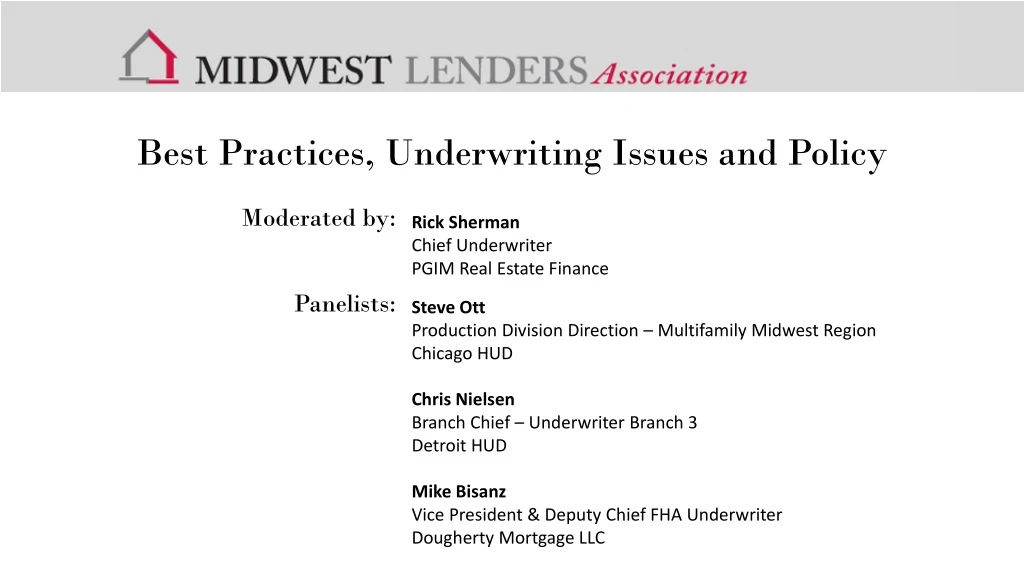 best practices underwriting issues and policy