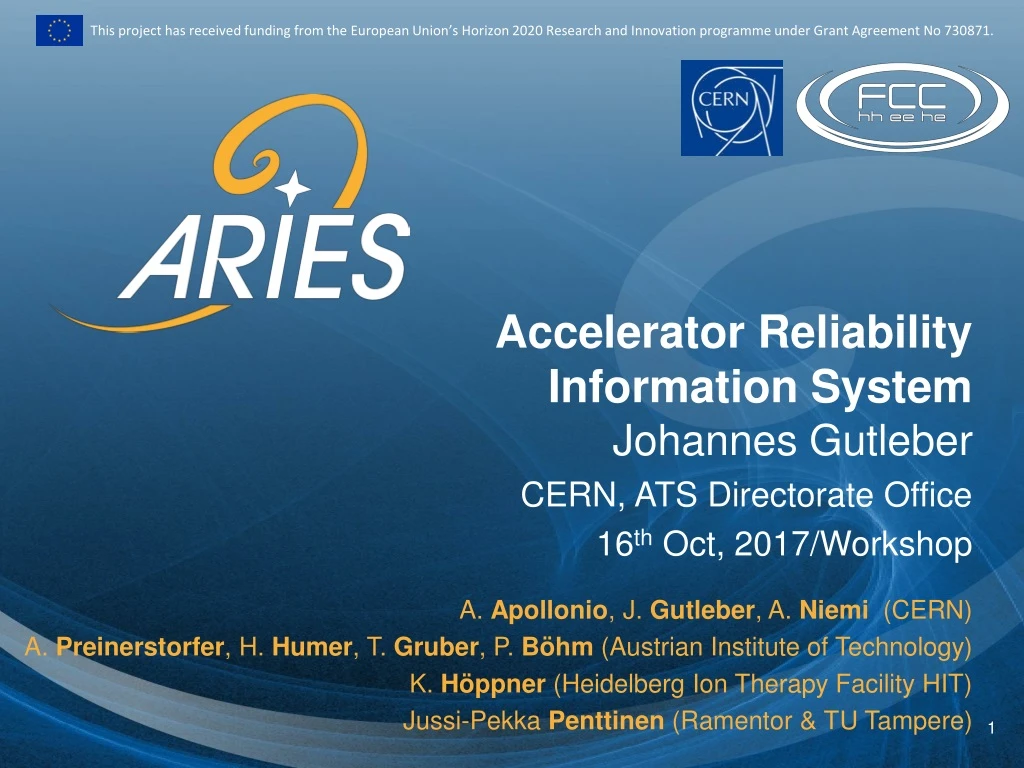 accelerator reliability information system