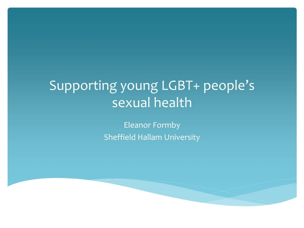 supporting young lgbt people s sexual health