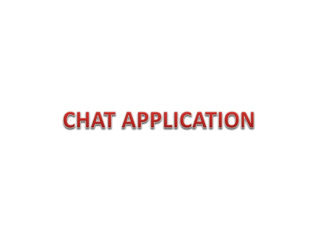 chat application