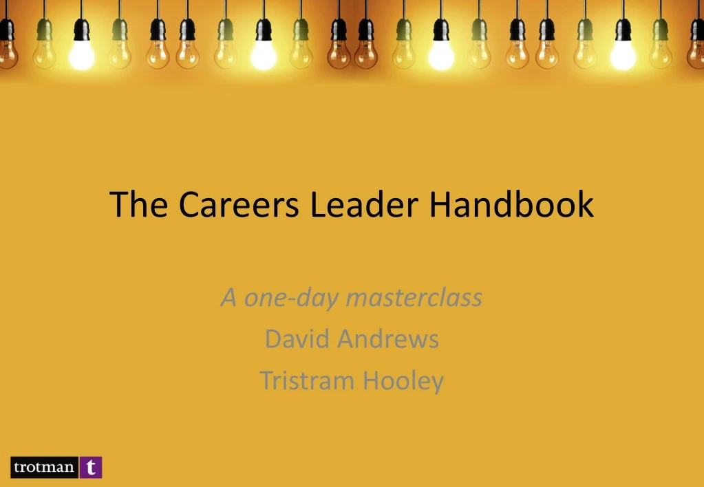 the careers leader handbook