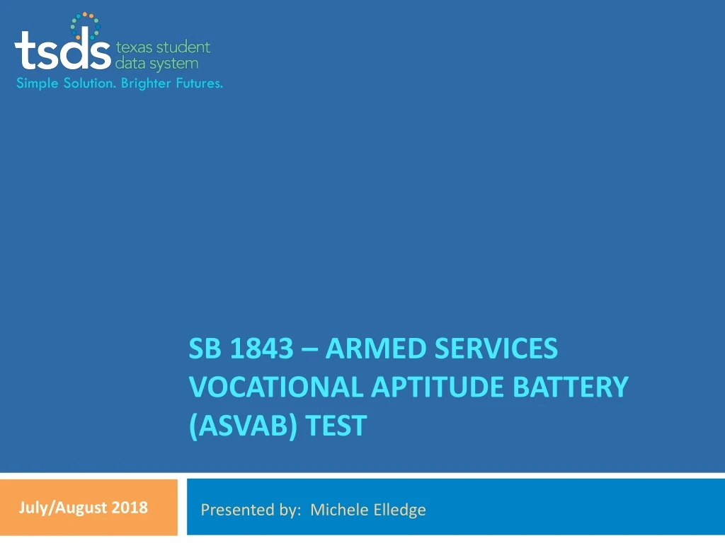 sb 1843 armed services vocational aptitude battery asvab test