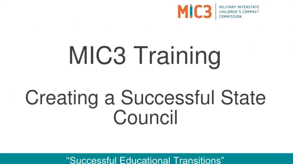 MIC3 Training