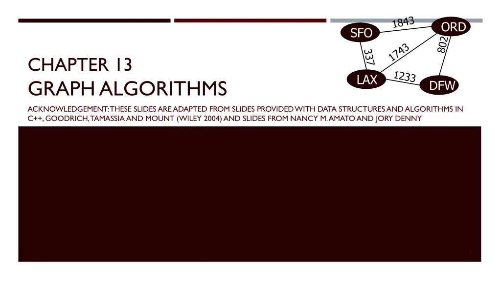 chapter 13 graph algorithms