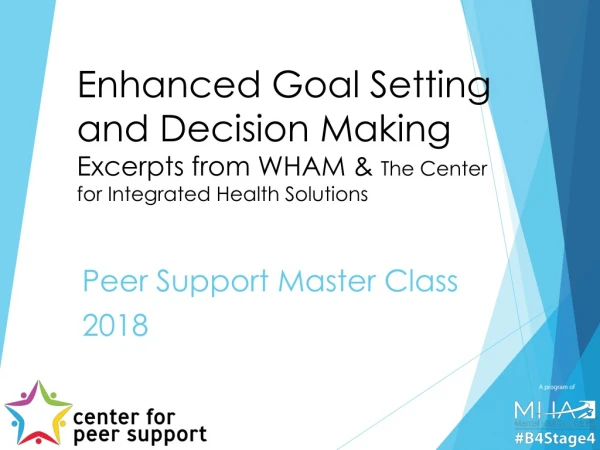 Peer Support Master Class 2018