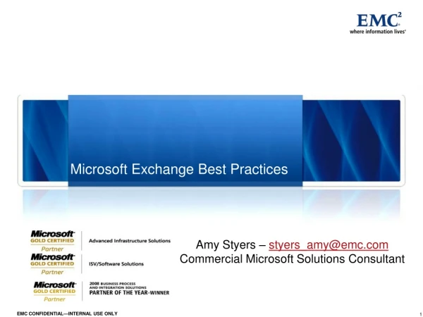 Microsoft Exchange Best Practices