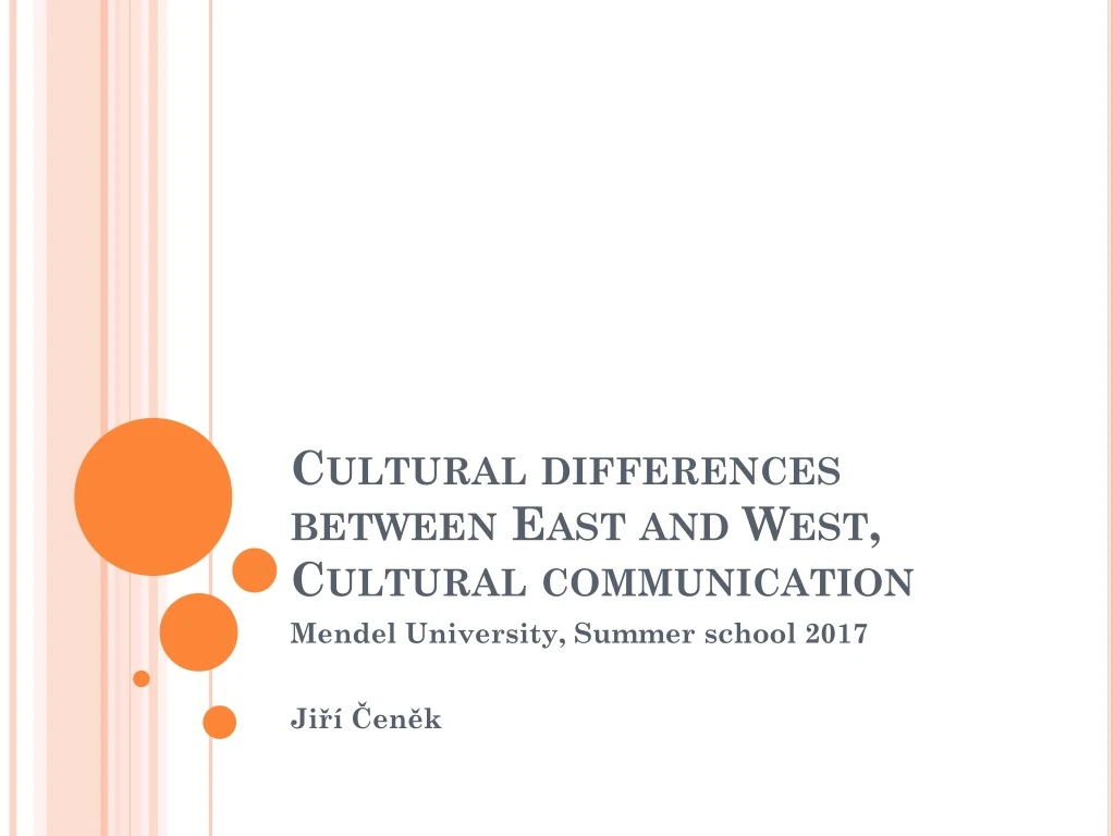 cultural differences between east and west cultural communication