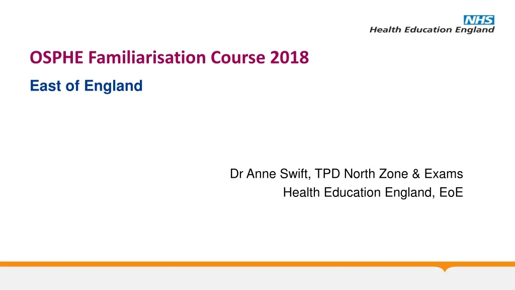 osphe familiarisation course 2018