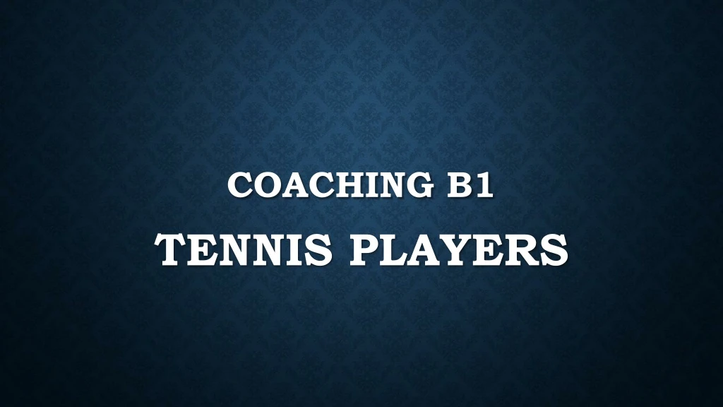 coaching b1