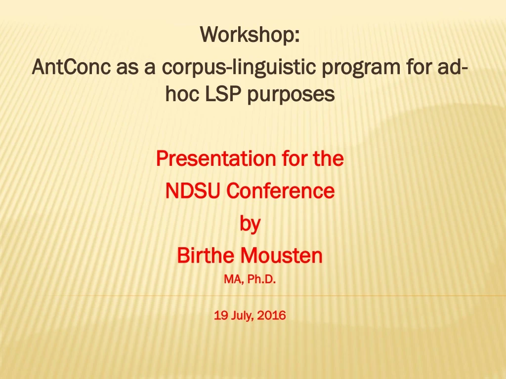 workshop antconc as a corpus linguistic program