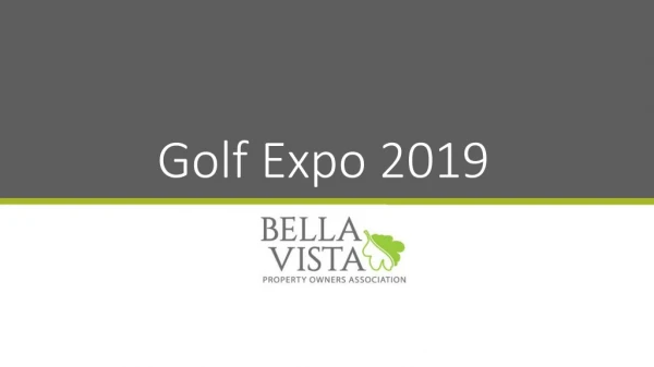 Golf Expo 2019