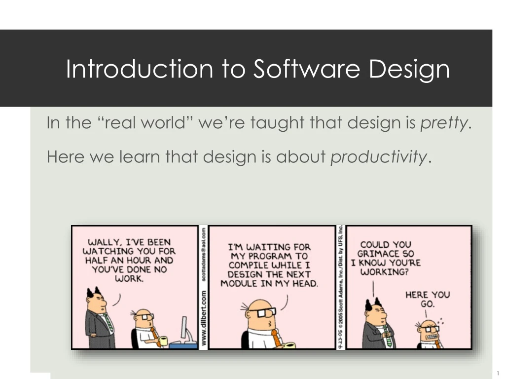 introduction to software design