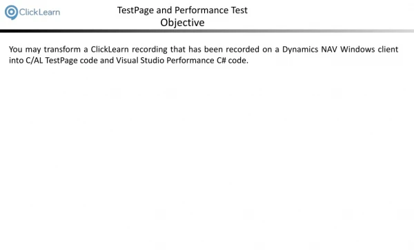 TestPage and Performance Test