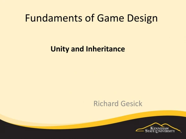 Fundaments of Game Design