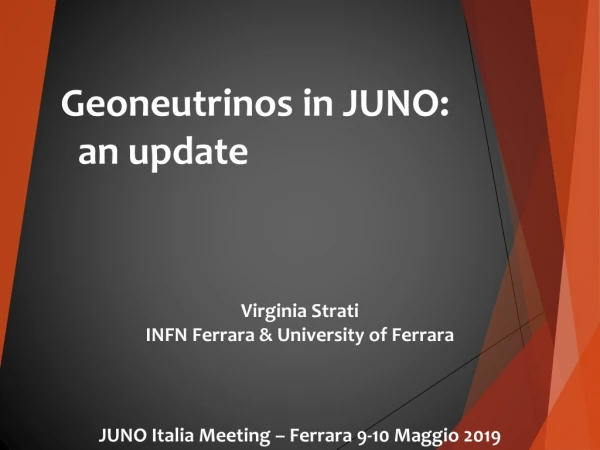 Geoneutrinos in JUNO: an update