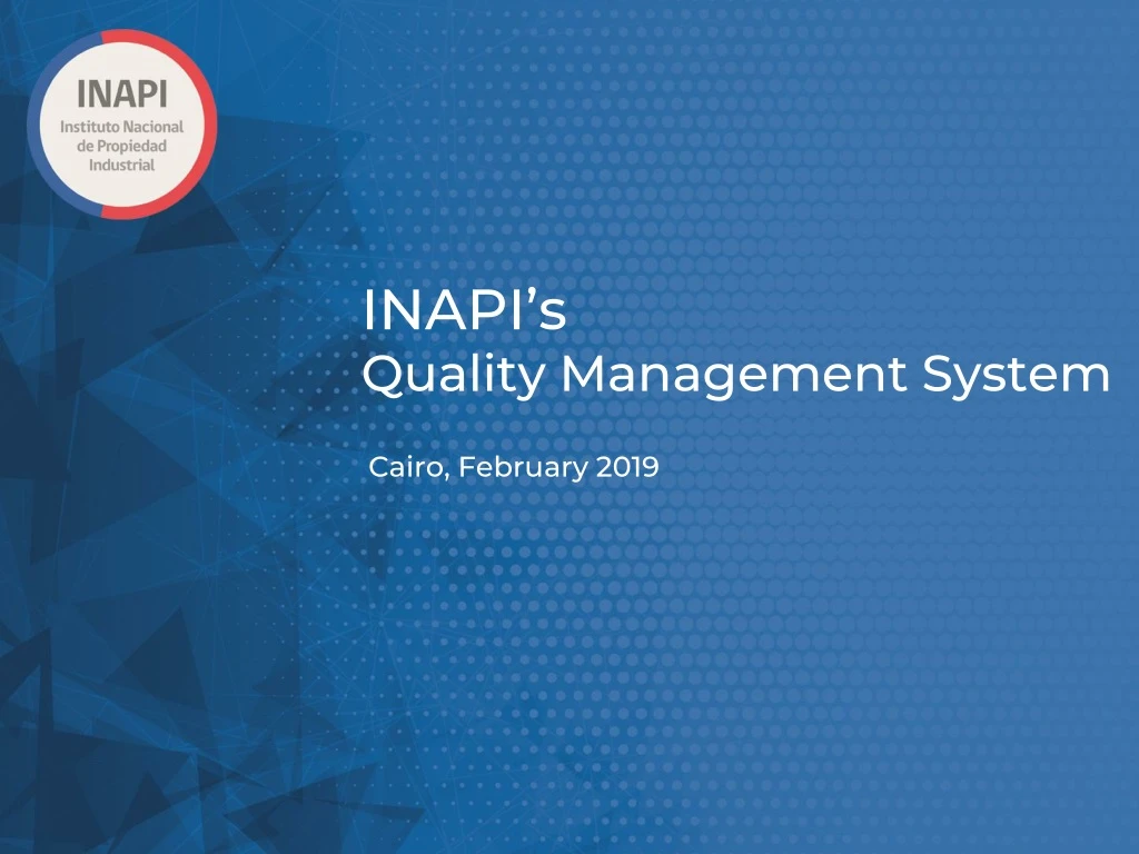 inapi s quality management system