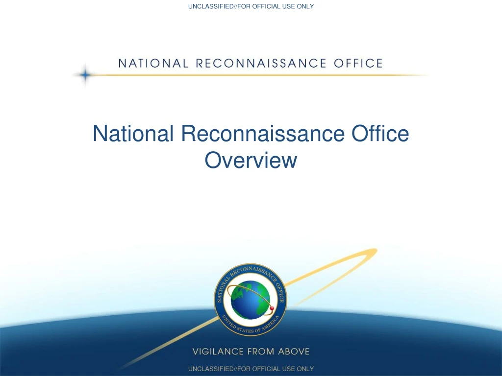 national reconnaissance office overview