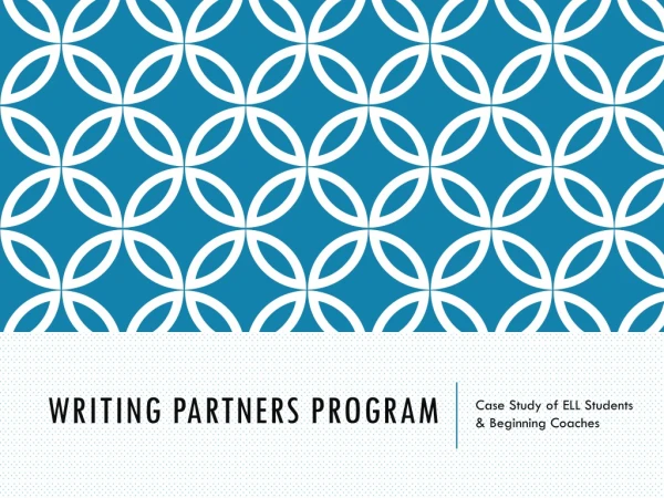 Writing Partners Program