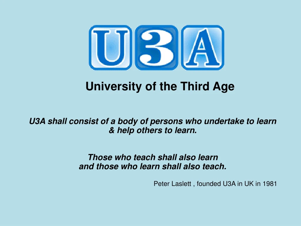 university of the third age