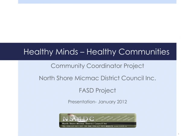 Healthy Minds – Healthy Communities
