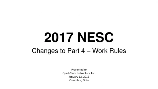 2017 NESC