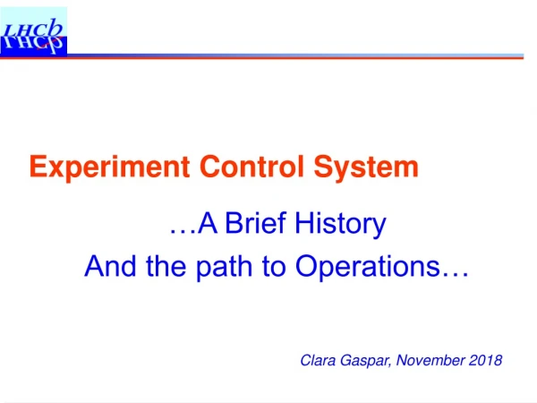 Experiment Control System