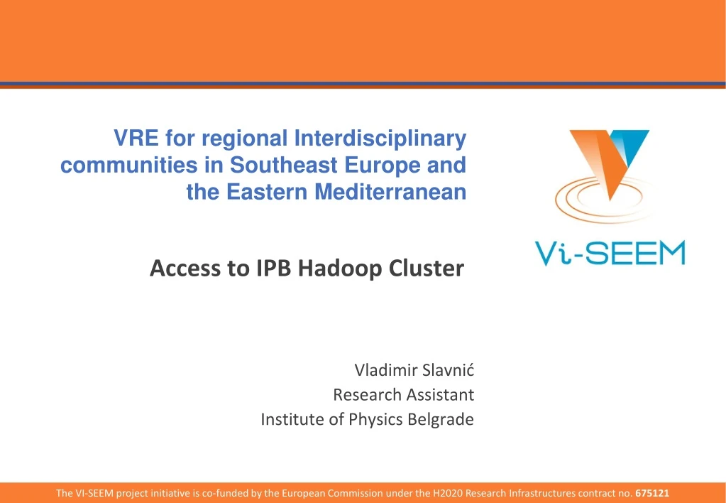 access to ipb hadoop cluster