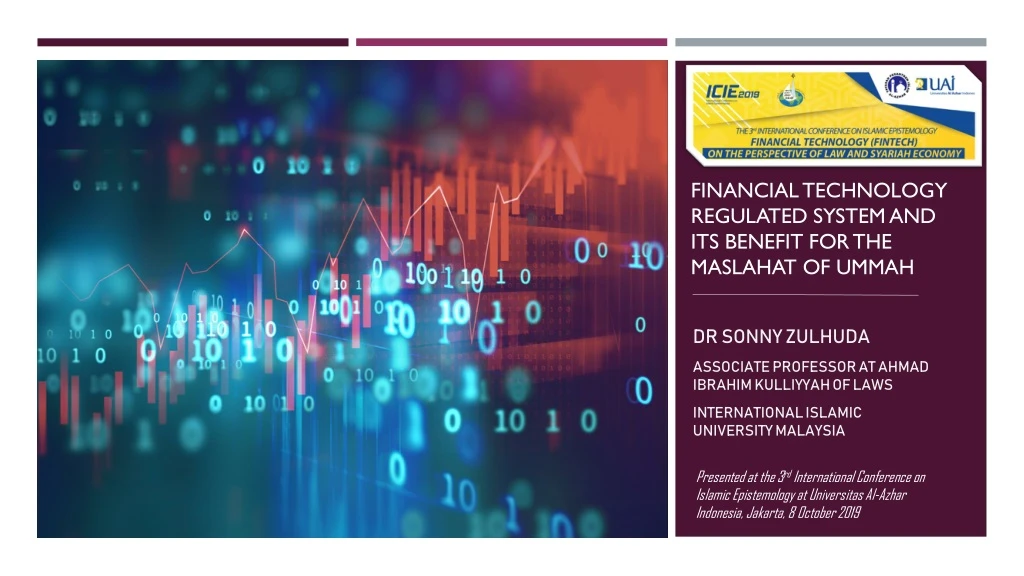 financial technology regulated system and its benefit for the maslahat of ummah