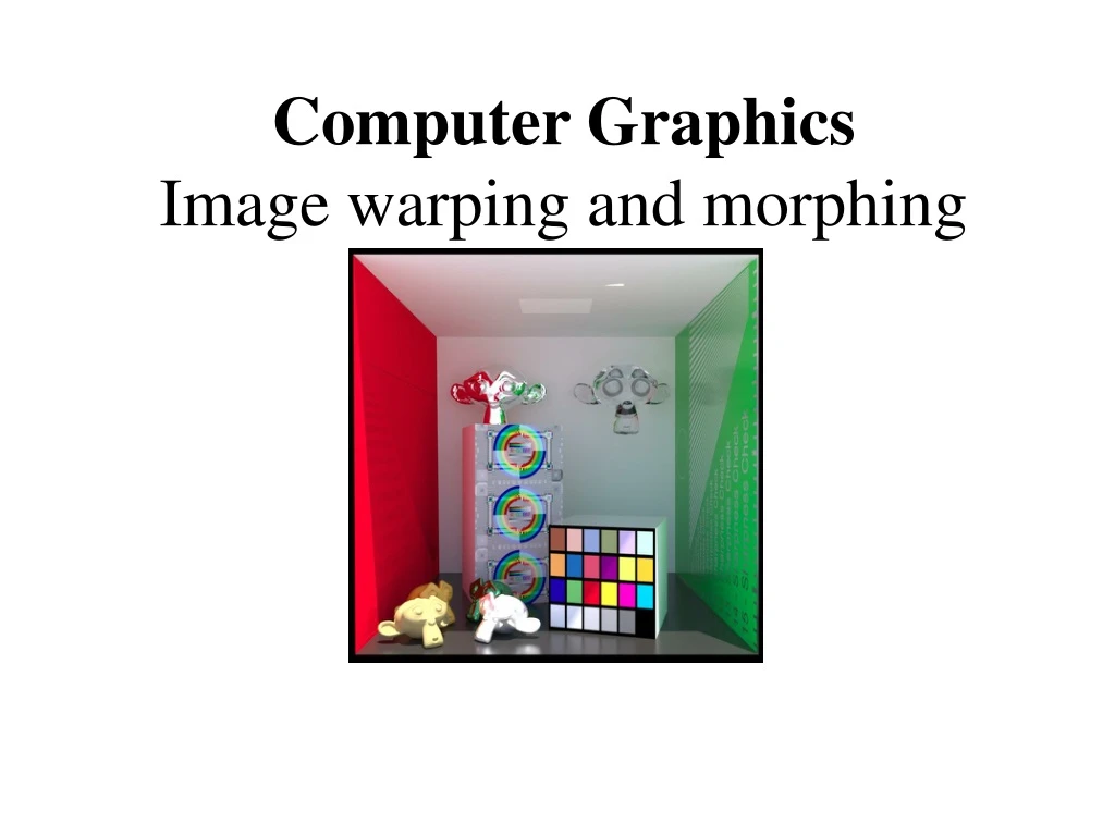 computer graphics image warping and morphing