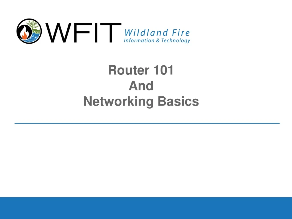 router 101 and networking basics