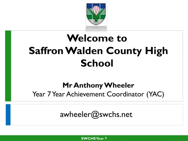 Welcome to Saffron Walden County High School