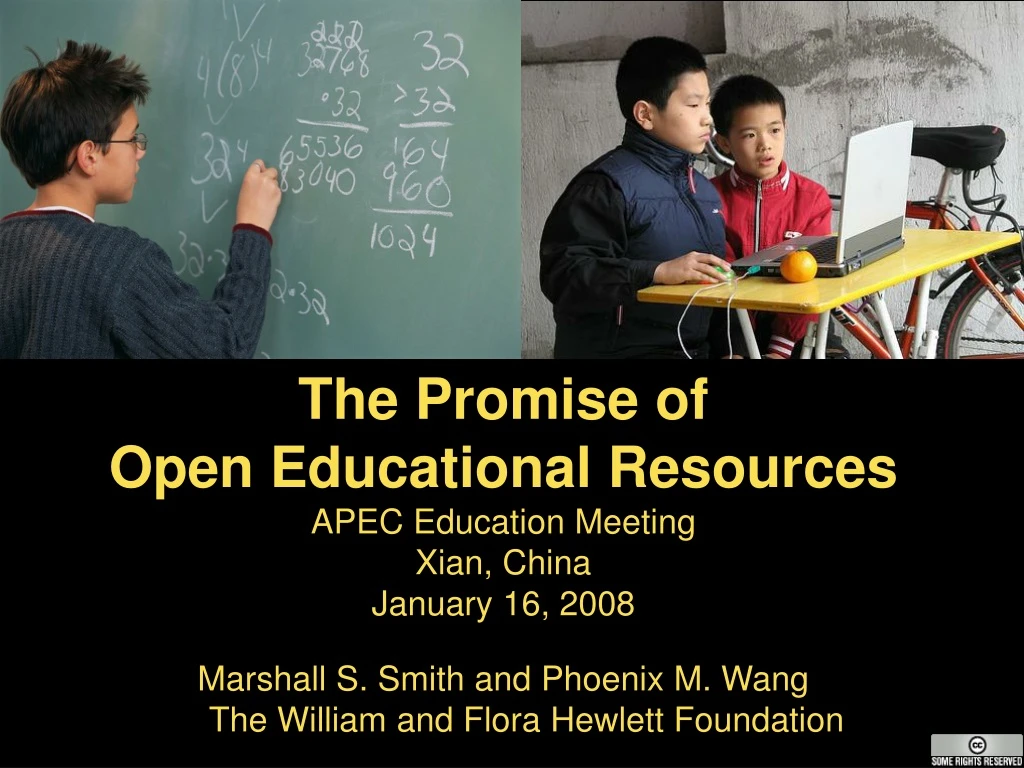 the promise of open educational resources apec