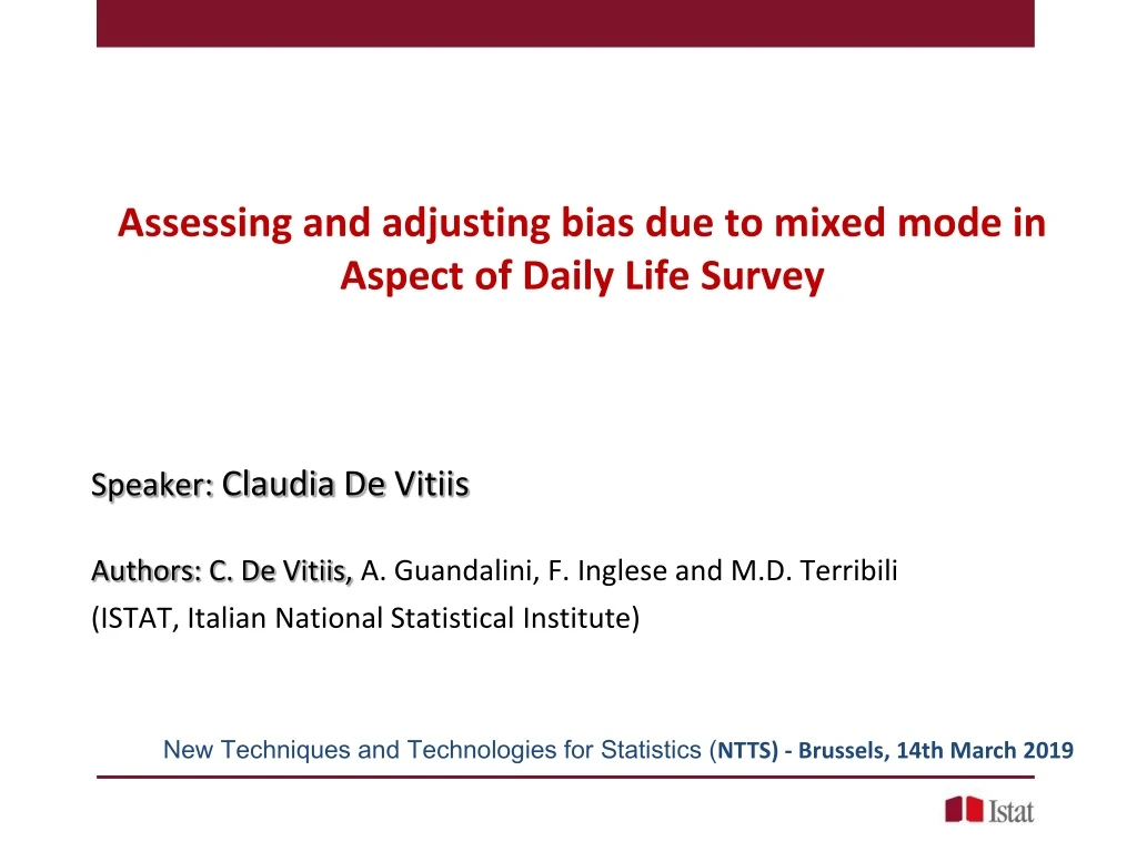 assessing and adjusting bias due to mixed mode