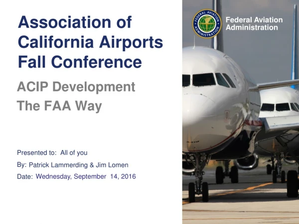 Association of California Airports Fall Conference
