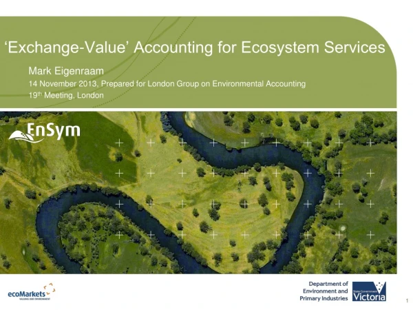 ‘Exchange-Value’ Accounting for Ecosystem Services