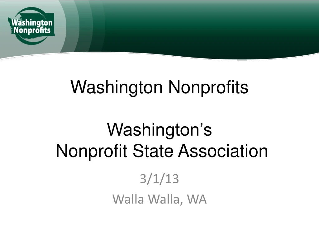 washington nonprofits washington s nonprofit state association