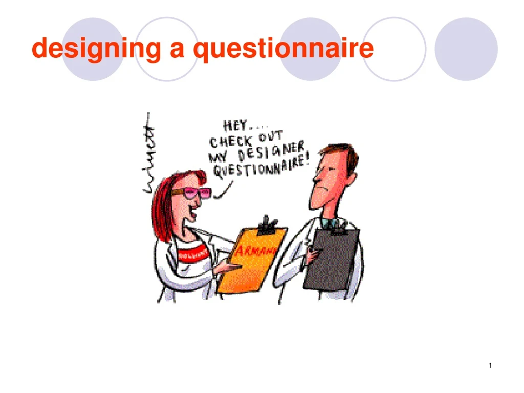 designing a questionnaire