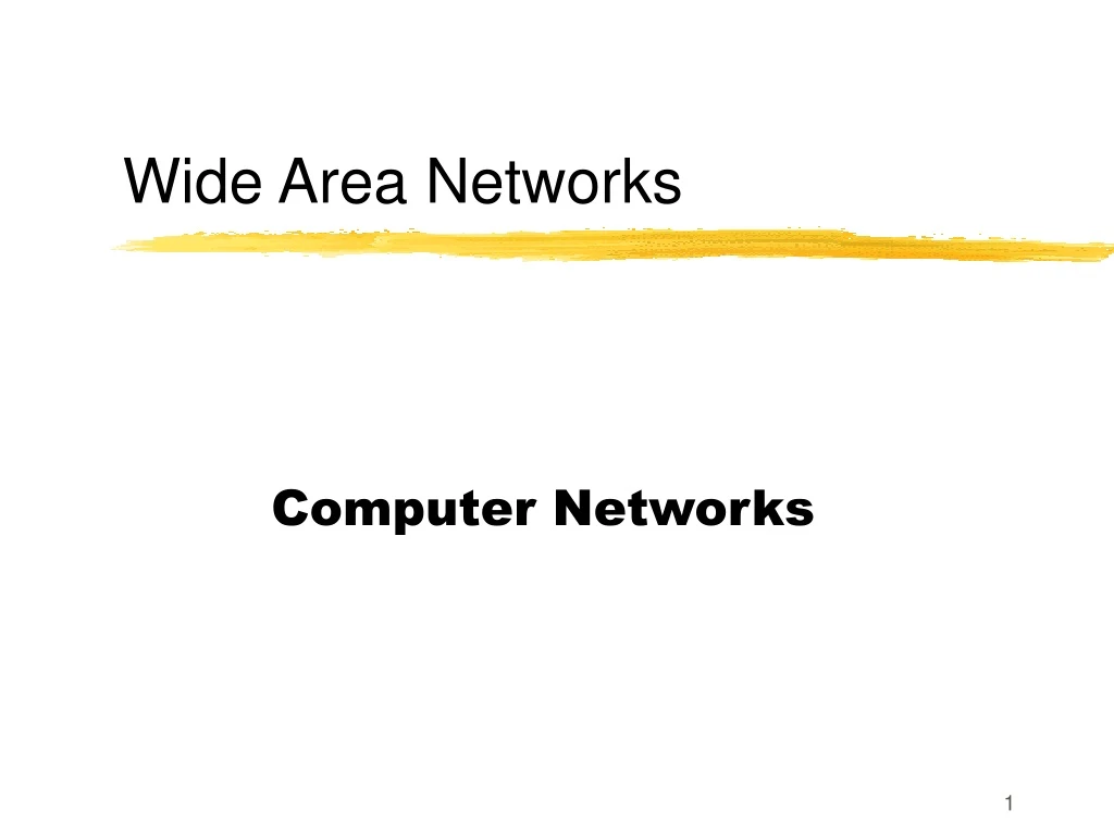 wide area networks