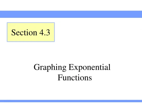 Graphing Exponential Functions