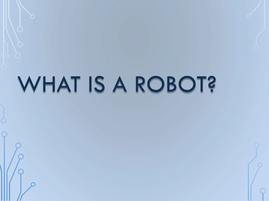 what is a robot