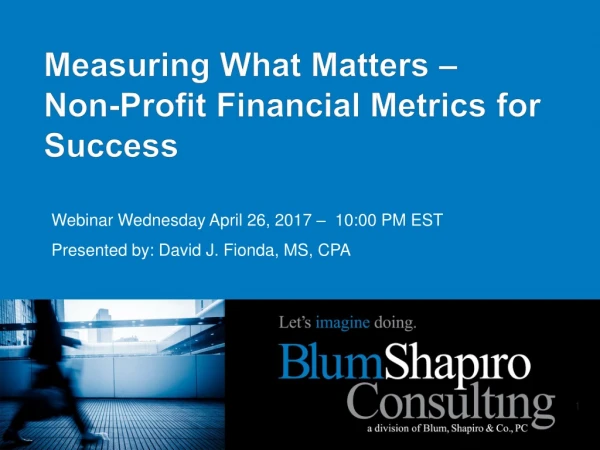 Measuring What Matters – Non-Profit Financial Metrics for Success