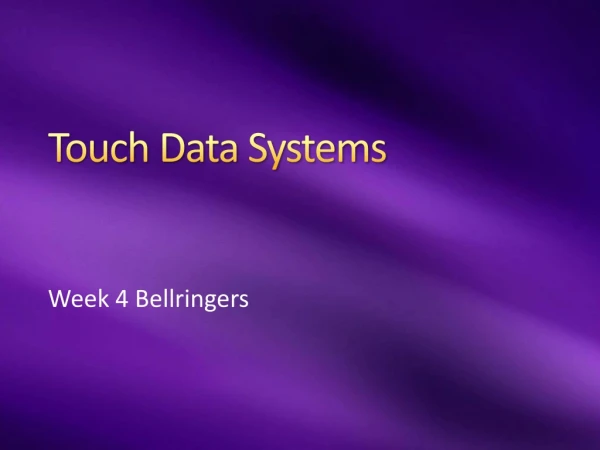 Touch Data Systems