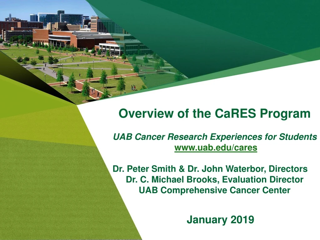 overview of the cares program uab cancer research